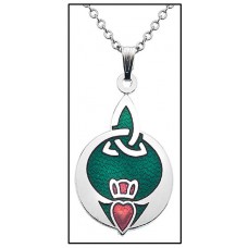 NECKLACE CELTIC CLADDAGH + TRINITY